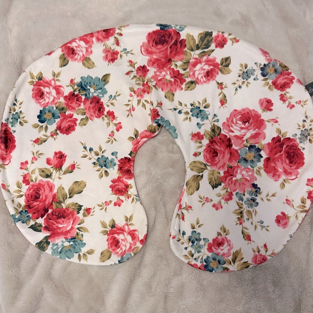 Floral boppy pillow cover